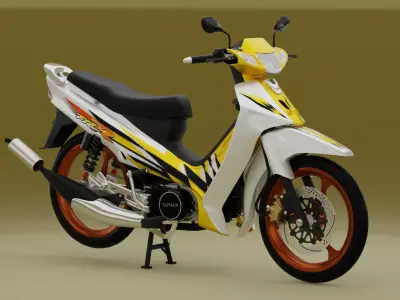 2000 - Yamaha F1Z R Yellow Millenium 3D model