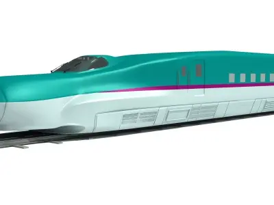 Shinkansen High Speed Train 3D model