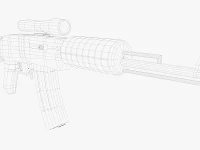 Realistic Weapon Pack Low-poly 3D model