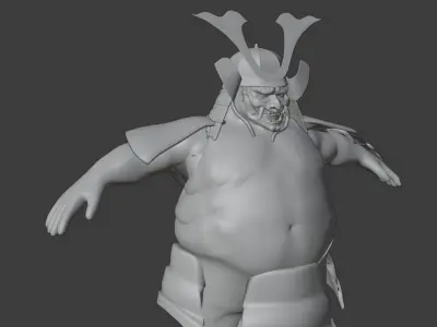 Samurai Boss  Free low-poly 3D model