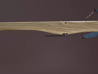 Medieval crossbow Low-poly 3D model buy