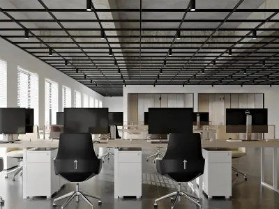 office interior 3D model 4