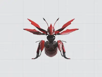 3D model red ant 3D print model Free 3D print model