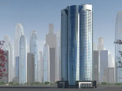Residential Building 3D model 26