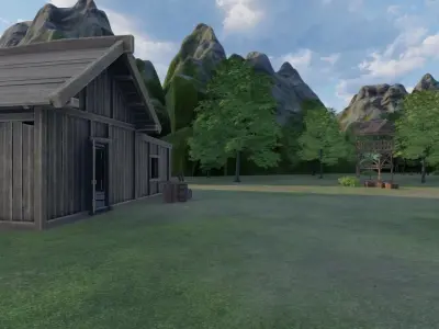 River Oasis Village 3D model