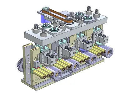 FOUR PASSES BLOCK 3D model