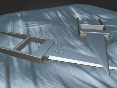 12 Monkeys Titan Katar Dagger Low-poly 3D model