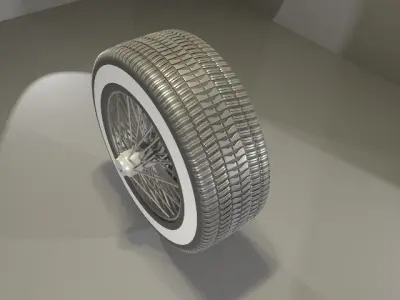 Old School Tire 3D model