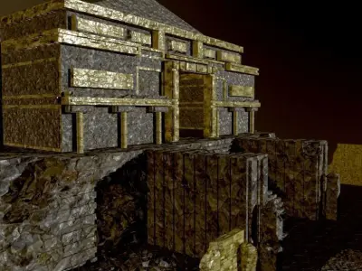 The Fortress Low-poly 3D model