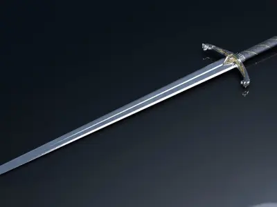 Medieval sword 2 3D model