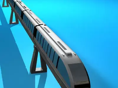 Monorail train 3D model buy