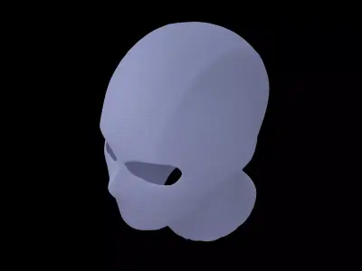 Balaclava v1 003 Low-poly 3D model