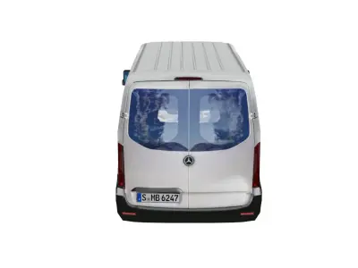 Mercedes Benz Sprinter L1 2020 panel van low poly model  Low-poly 3D model