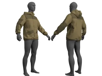 Gorka Uniform Jacket - Marvelous Designer 3D model