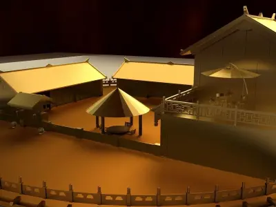 Chinese ancient house 3D model buy