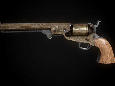 Colt Custom - PBR GAME READY Low-poly 3D model