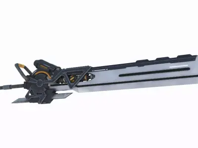 Sci-Fi Cold Weapon Jet Blade 3D model