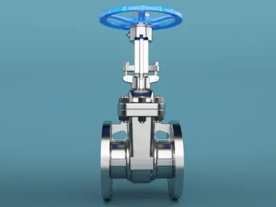 gate valve 3D model by tiger-fire