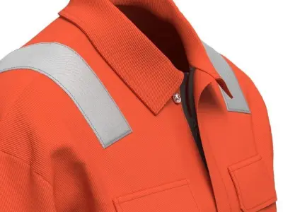 workwear - anti fire clothing  3D model