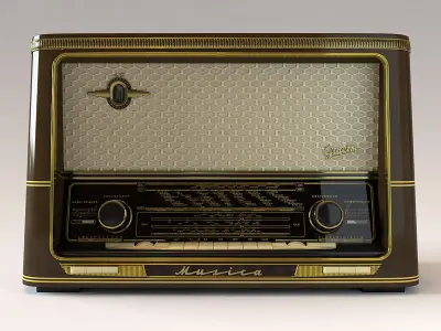 Vintage Radio Graetz Musica 3D model