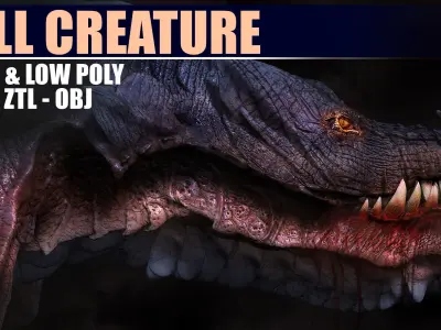 3D Model Of Sea Dragon-3D Model of Creatures- Free low-poly 3D model purchase
