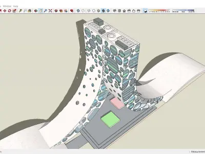 Sketchup Residential Complex 152 3D model