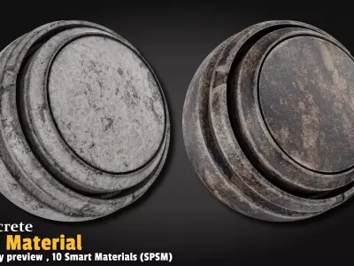 Concrete Smart Material Substance 3d Painter Texture
