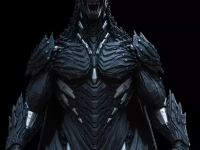 Scary flying Monster 3D model