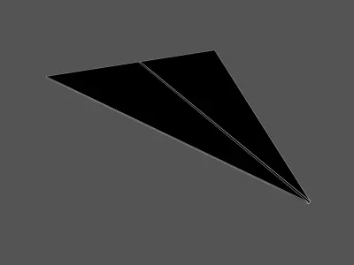 Paper Plane v5 005 Low-poly 3D model
