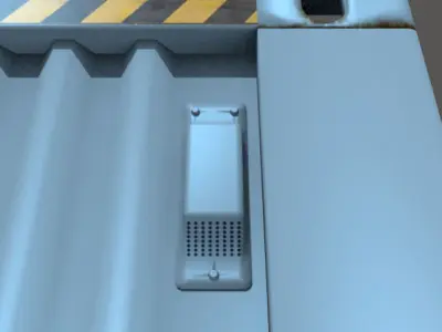 Shipping Container 40 Feet Box 3D model
