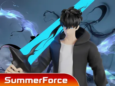 Sung Jin Woo - Solo leveling 3D model purchase