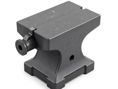 Industrial Anvil Vise Base Low-poly 3D model