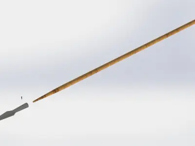 WG 7011 - Spear Low-poly 3D model
