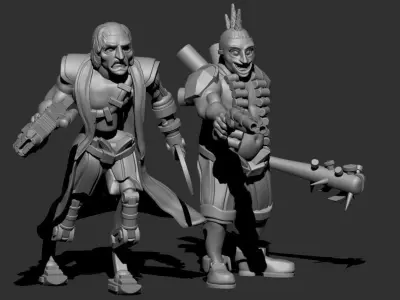 Cyberzerkers - Bounty Hunters 3D print model