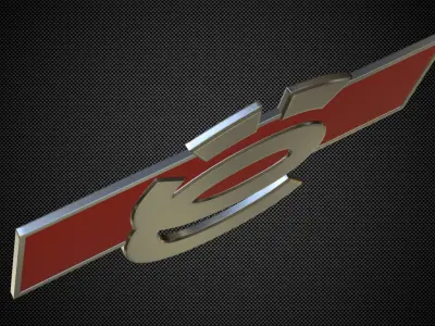 e mobile logo 3D model