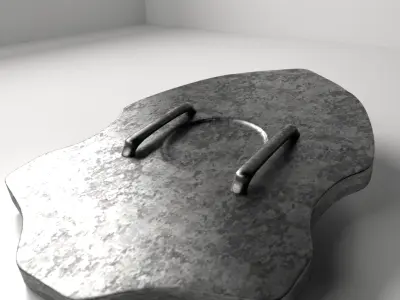 Medieval Shield 3D model 2