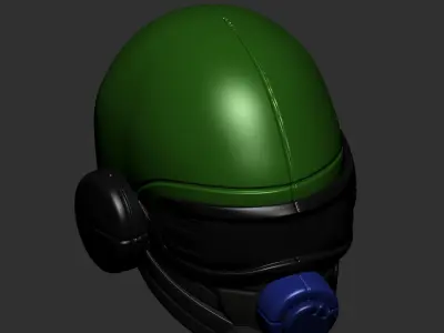 helmet high poly sculpt 3d printable ver 7 3D model 3D model buy