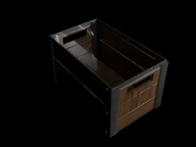 Wooden Crate 3D model get