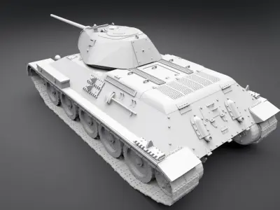 T34 Exterminator scale model 3D print model