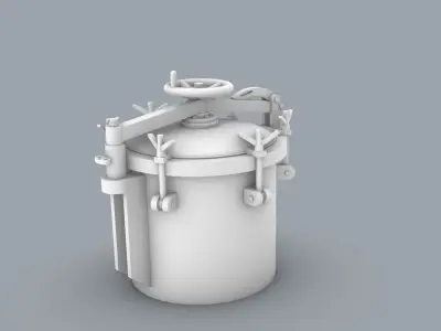 Ship Hatch 3 Low-poly 3D model