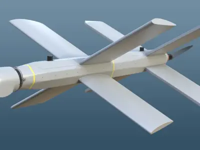 Lancet Drone Low-poly 3D model