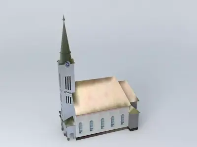 Uhrovec Evangelical Church Free 3D model