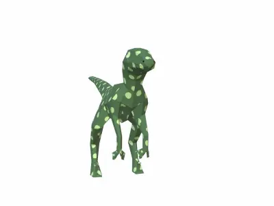 Dinosaur Cartoon Low-poly 3D model