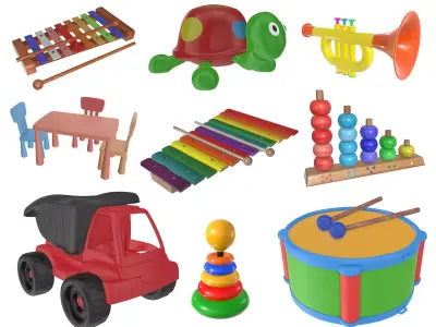 Children toys 04 3D Model Pack