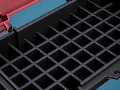 Mini Ammo Box Low-poly 3D model