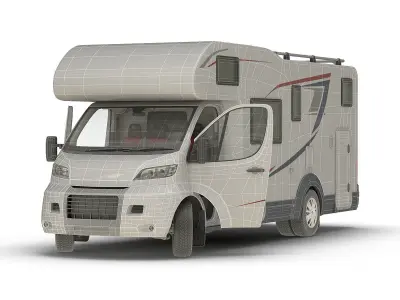 Motorhome Generic Rigged 3D model