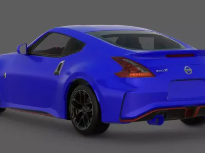 2015 Nissan 370Z Nismo Z34 3D Model  Japanese Sports Car Icon 3D model