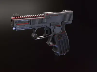 Shevchenko PSh4 Low-poly 3D model