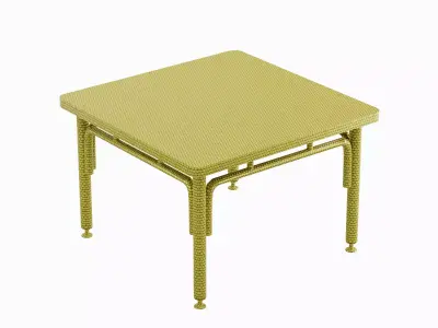 Metallic Table 04 Low-poly 3D model