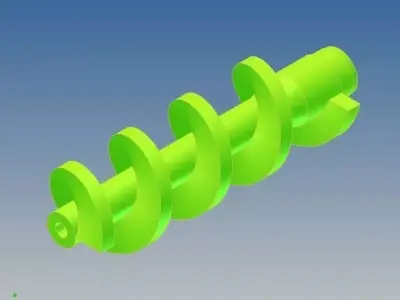 Worm Screw Free 3D model